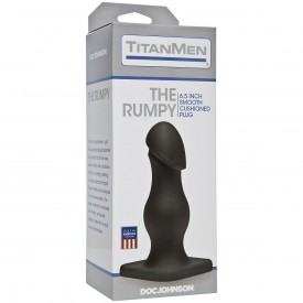 Чёрная анальная пробка TitanMen The Rumpy - 16,5 см.